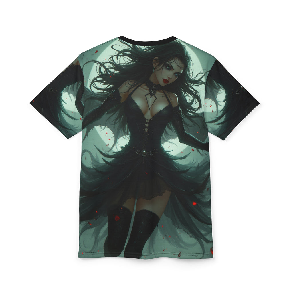Halloween Gothic Fairy Unisex Tee with dark fantasy spooky graphic design