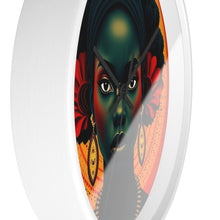 Load image into Gallery viewer, Cultural Elegance Wall Clock - Bold Black Woman Design
