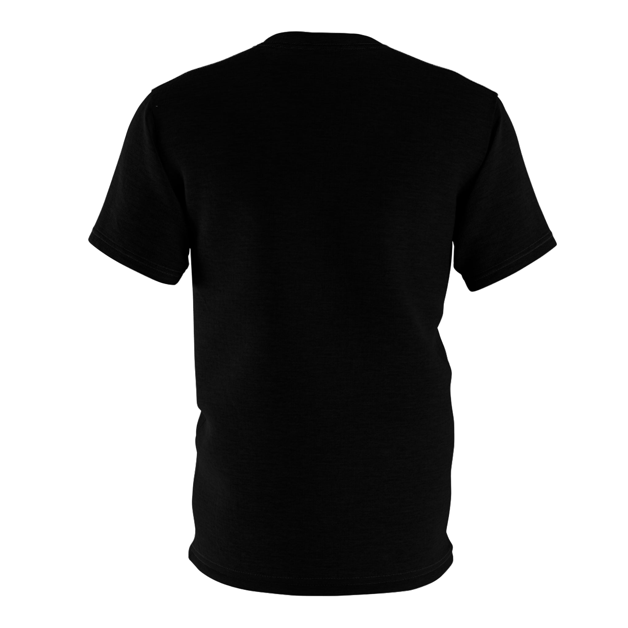 Unisex tee with Chicago skeleton all-over graphic, crew neck and regular fit for festival and streetwear — rear view