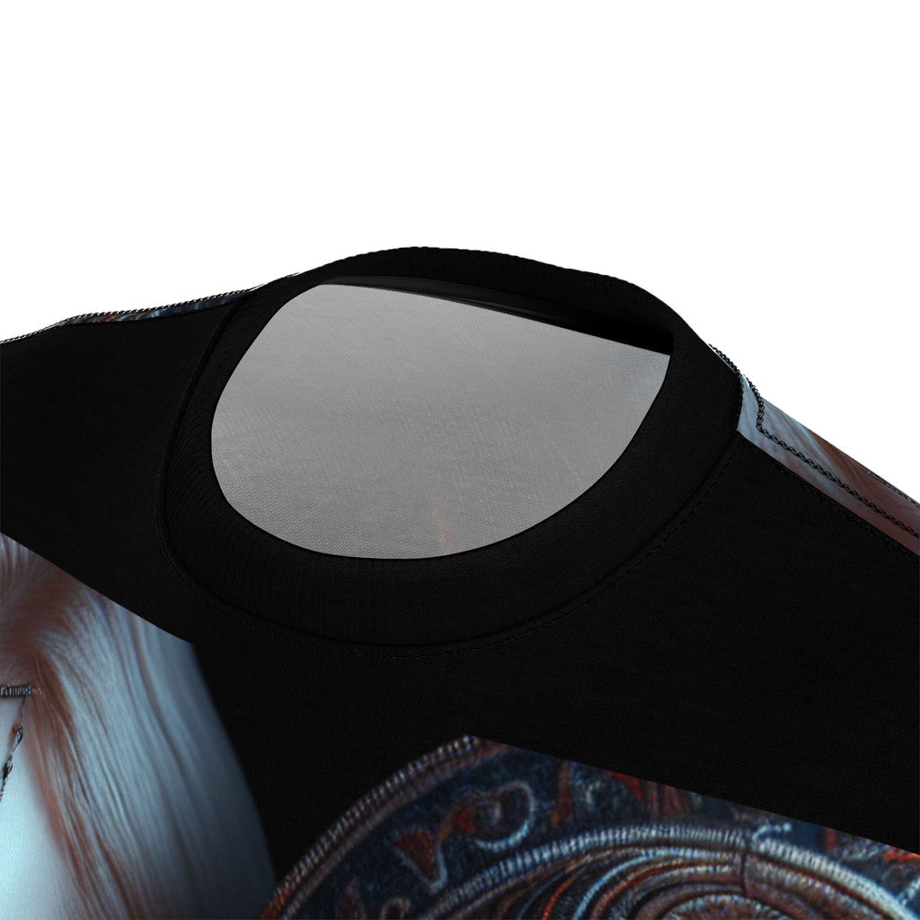 Gothic Aesthetic Unisex Tee featuring spooky Halloween-themed bold graphic print