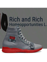 Load image into Gallery viewer, Rich and Rich Biz Unisex Gray High Street Runner Sneaker
