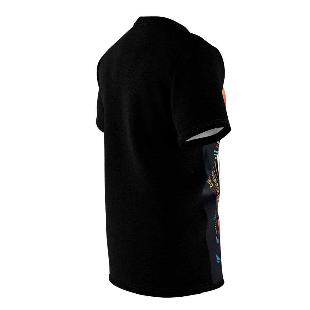 Unisex Gothic New York Skeleton T-Shirt with bold skull graphic on black background