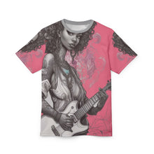 Load image into Gallery viewer, R&amp;RH Guitar Girl Unisex T-shirt
