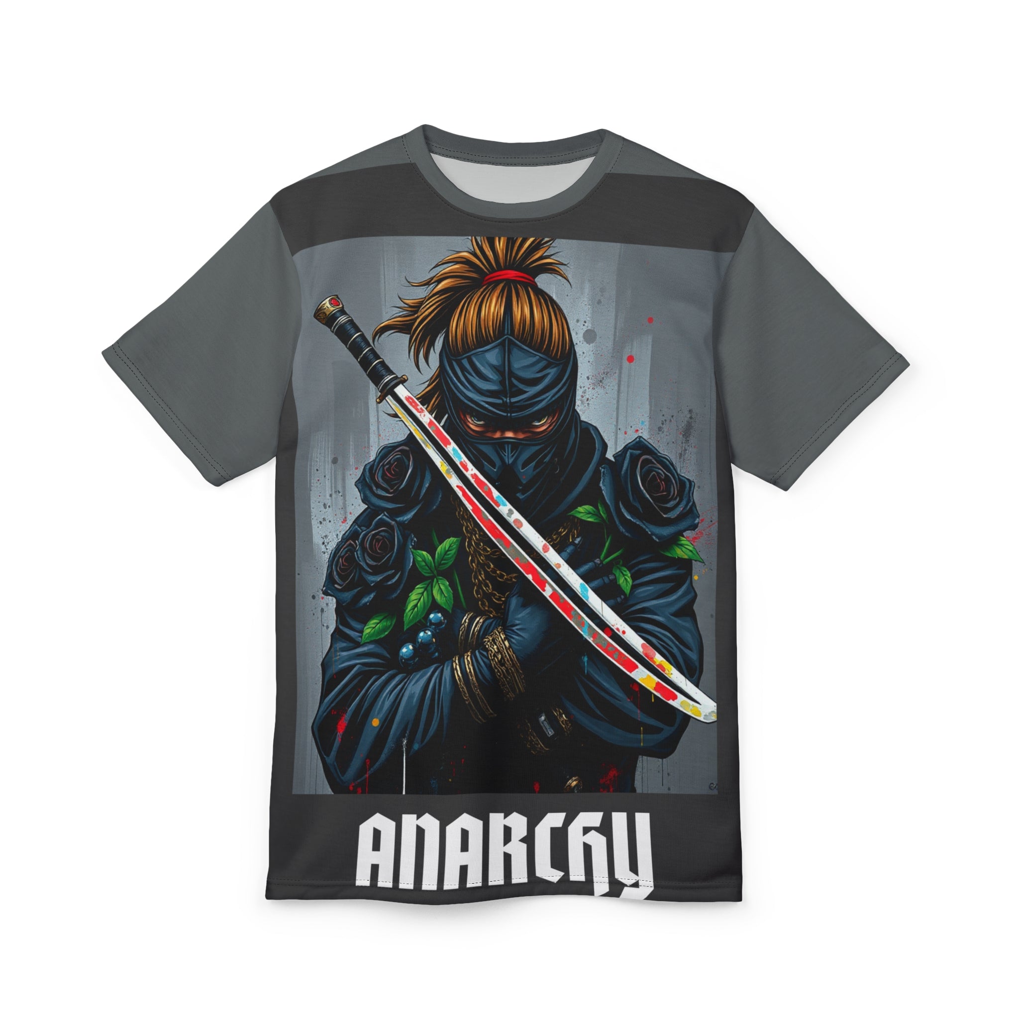 R&RH Anarchy Grey Ninja Graphic Tee - Unisex T-Shirt