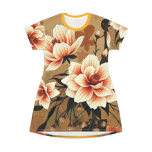 Load image into Gallery viewer, R&amp;RH Floral T-Shirt Dress - Boho Chic Summer Style
