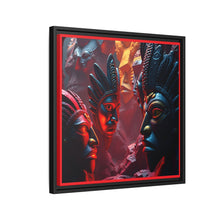 Load image into Gallery viewer, Vibrant Tribal Art Canvas Print - Framed Multi-Color Decor
