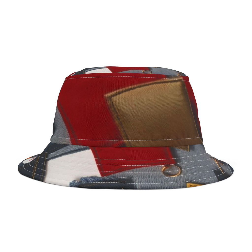 R&RH Patchwork Bucket Hat in colorful patchwork design, unisex style, made in the USA