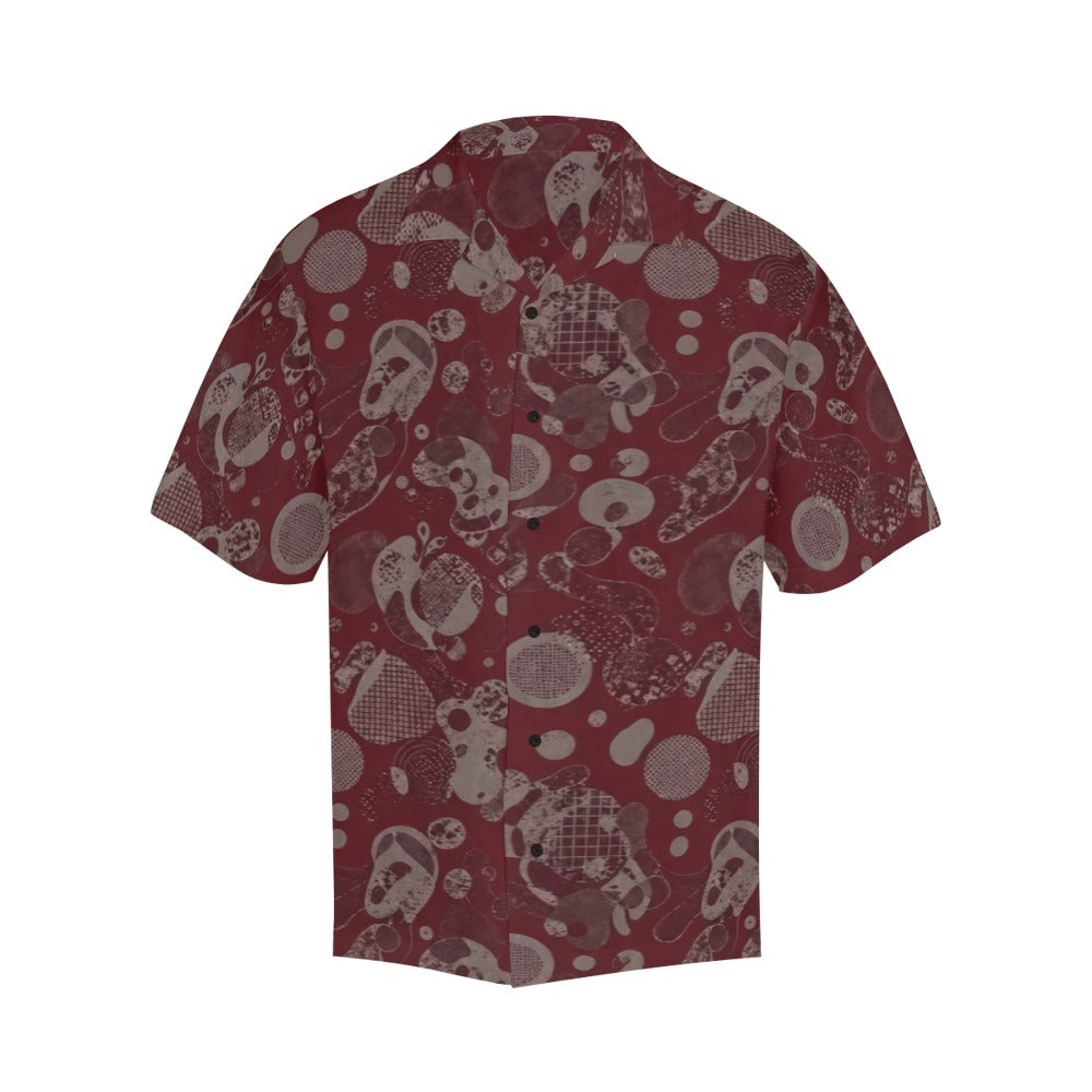 Rich and Rich Men's Burgundy Designer Fusion Shirt