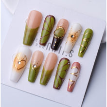 Load image into Gallery viewer, 1073 Handmade Nail Wear Nail Art Reusable Press on Nails False Nails
