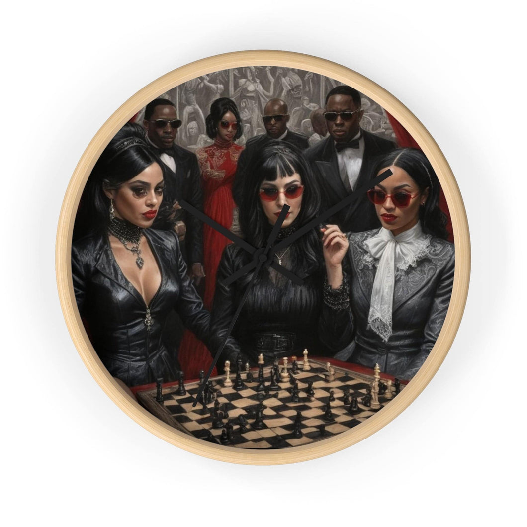 R&RH Game of Chess Wall Clock - Rich and Rich Homeopportunities 