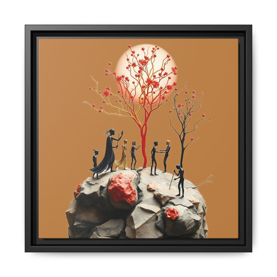 Framed Art Print: Vibrant Multi-Color Nature Scene