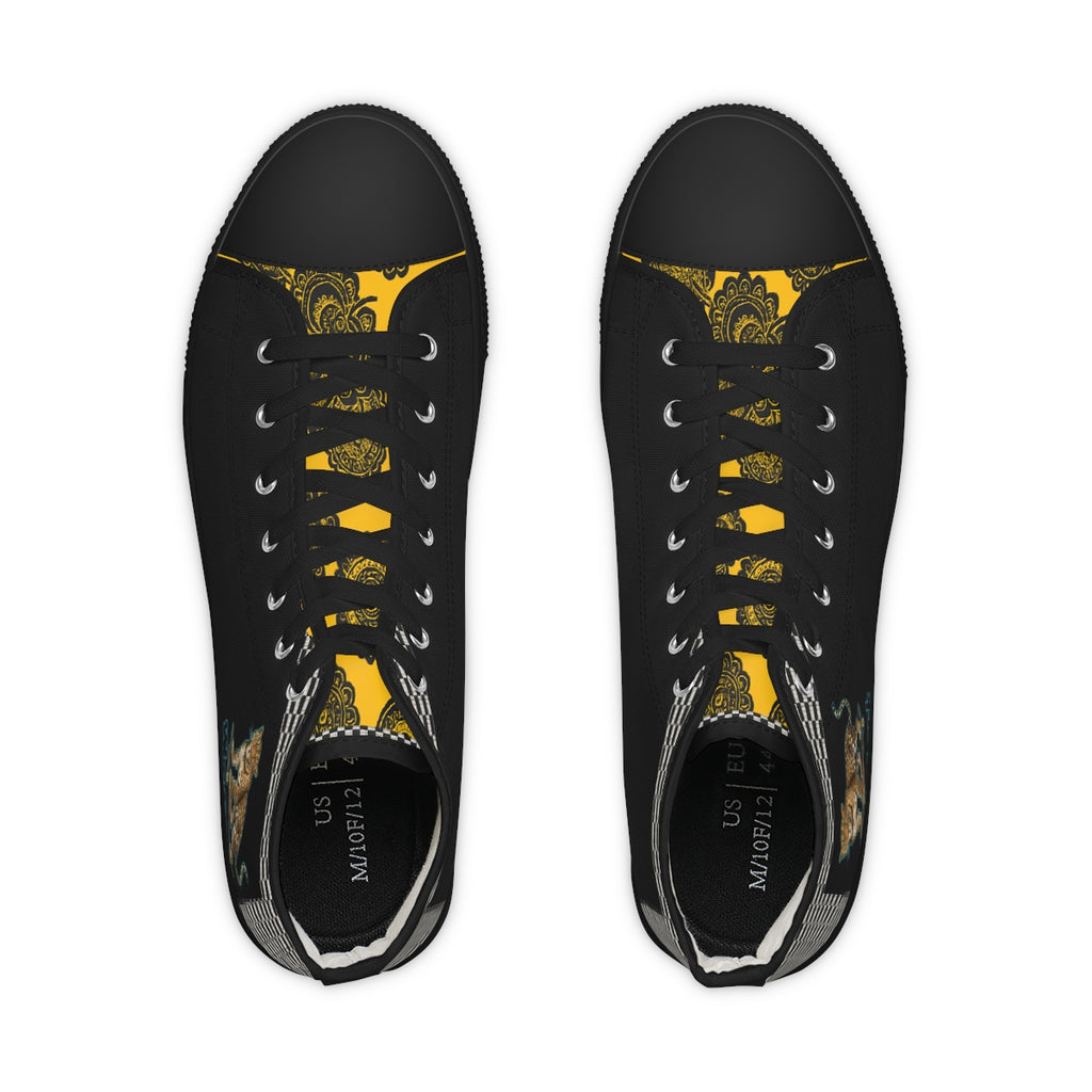 Stylish High Top Caricature Sneakers, Unique Sports Sneakers, Trendy Casual Footwear, Great for Gifts and Daily Wear, Ideal for Special Occasions