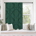 Rich and Rich Sovereign’s Kaleidoscope Green Velvet Window Curtain 28"(W) x 40"(H) - Rich and Rich Homeopportunities