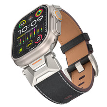 Load image into Gallery viewer, Mecha-Inspired Vintage Leather Band for Apple Watch
