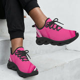 Rich and Rich Hot Pink Motion Twisted Sole Women's Sneakers