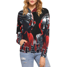 Load image into Gallery viewer, R&amp;RH Chess Game Women&#39;s Black Hoodie
