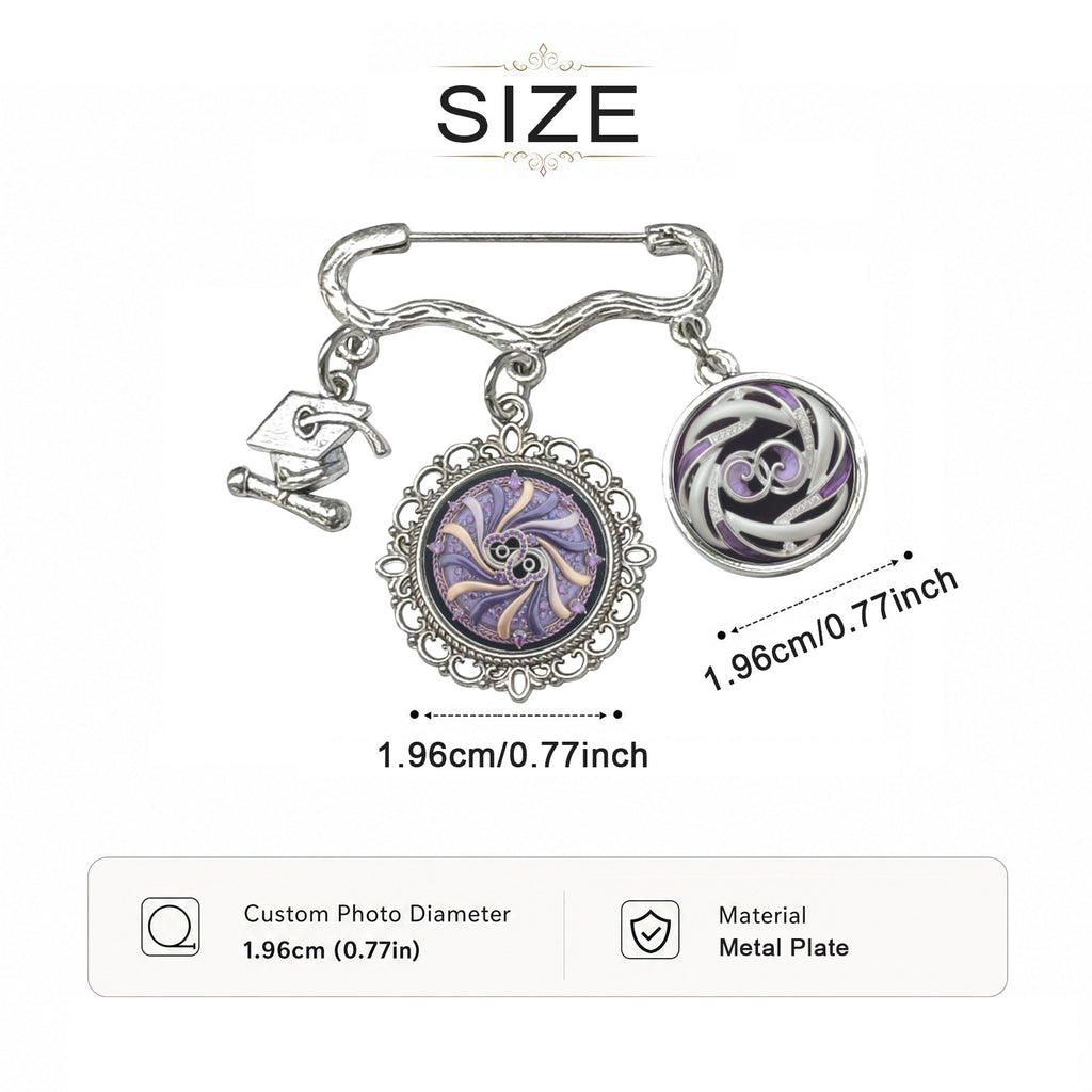 Rich and Rich Women's Purple Abstract Charm Brooch