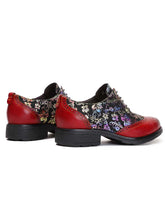 Load image into Gallery viewer, Karter Flower Handmade Brogue Flat Shoes
