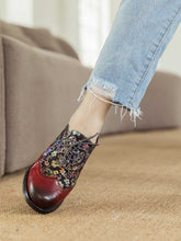 Load image into Gallery viewer, Karter Flower Handmade Brogue Flat Shoes
