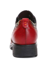 Load image into Gallery viewer, Karter Flower Handmade Brogue Flat Shoes
