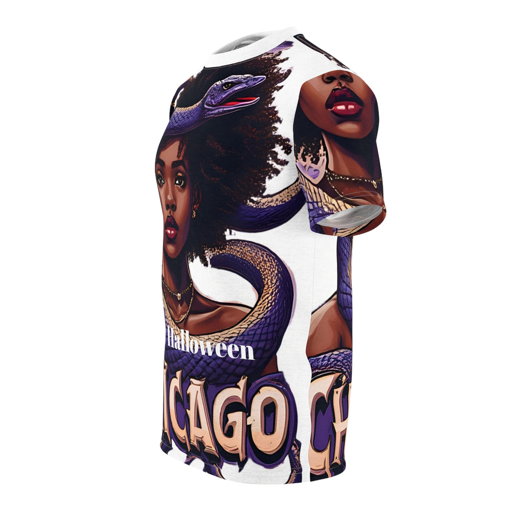 Spooky Chic Halloween Tee, Custom Halloween Shirt, Unisex Graphic Tee, Fall Fashion, Chicago Inspired Top, Unique Gift for Her