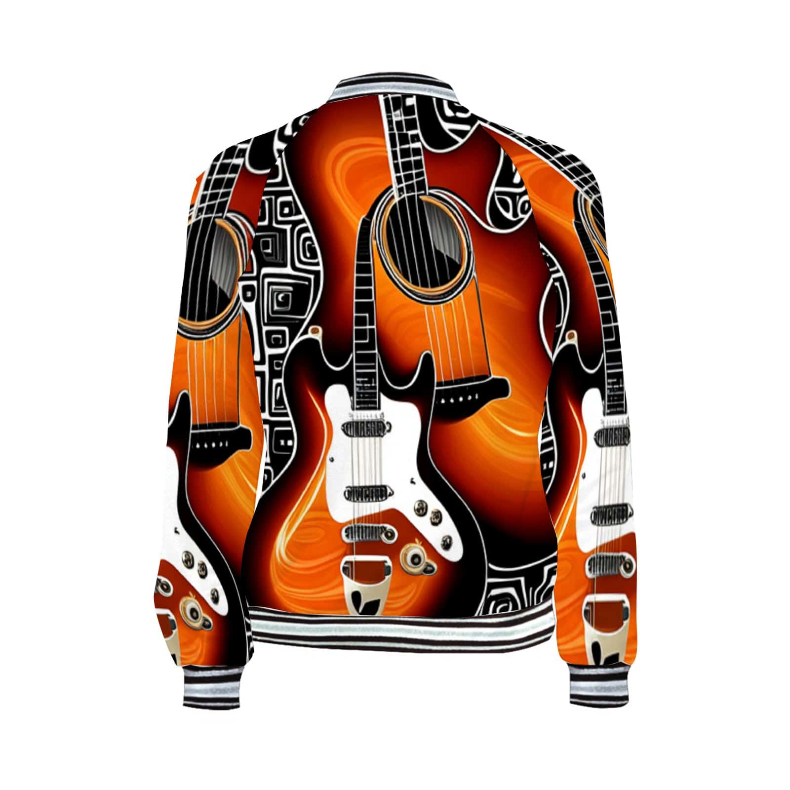 R&RH Women's Black and Orange Horizontal Stripes Jacket - Rich and Rich Homeopportunities 