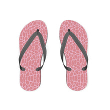 Load image into Gallery viewer, Pink Abstract Flip Flops
