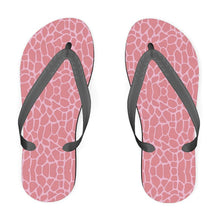 Load image into Gallery viewer, Pink Abstract Flip Flops
