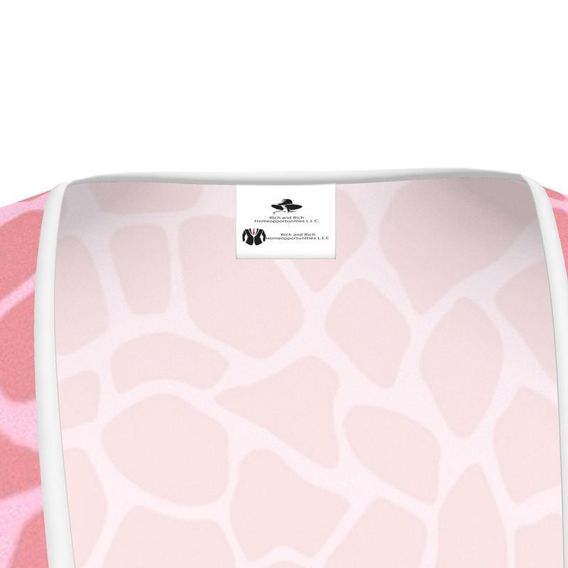 Rich and Rich Pink Abstract Women's Tea Dress