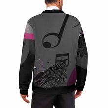 Load image into Gallery viewer, Men&#39;s Magenta Black And Gray Designer Cardigan
