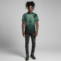 Eerie Cemetery Unisex Halloween T-shirt featuring spooky ghost and misty graveyard all-over print design