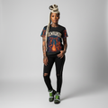 Milwaukee Witchy Vibes Unisex Tee featuring two witches by a campfire in a vintage Halloween graphic design