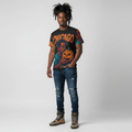 Chicago Halloween Unisex Tee with spooky pumpkin graphic, fall streetwear style