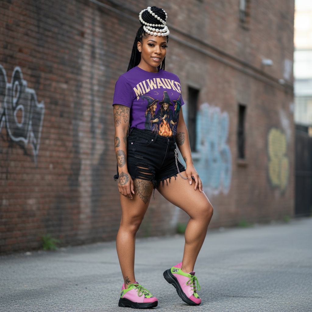 Witchy Vibes Unisex Tee, Colorful Graphic T-Shirt, Halloween Shirt, Cozy Casual Wear, Magical Gift for Witches, Vintage Style Apparel