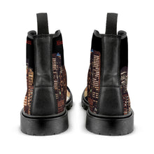 Load image into Gallery viewer, Red and Black Men&#39;s Lace Up Hightop Canvas Shoe
