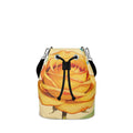 Rich and Rich Pale Yellow Women's Bucket Bag with adjustable strap and spacious interior