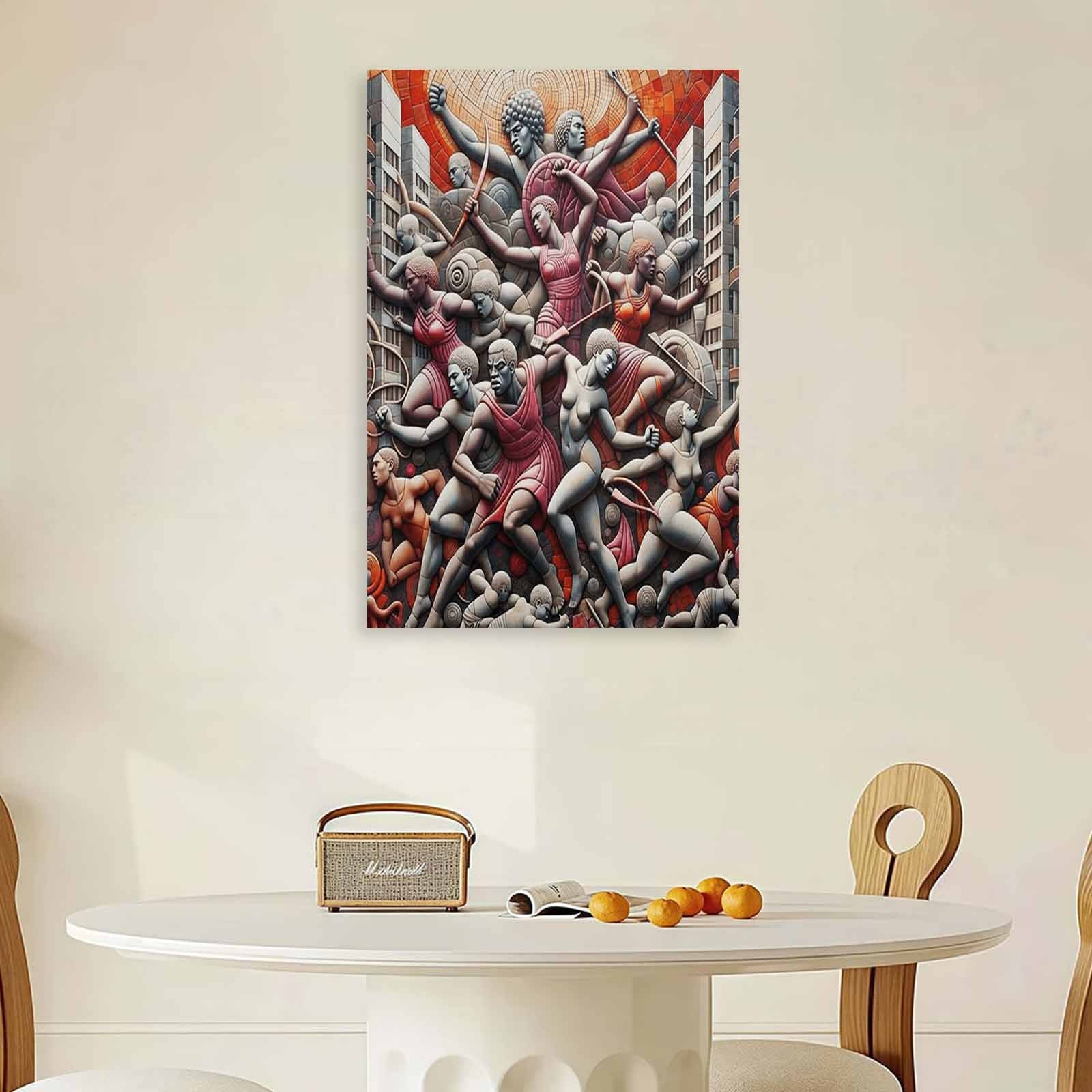 Rich and Rich Greek Mythology 24 x 36 canvas wall art with wooden frame