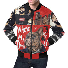 Load image into Gallery viewer, R&amp;RH Graphic Men&#39;s Caricature Black Jacket
