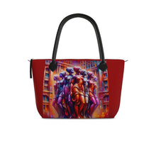 Load image into Gallery viewer, R&amp;RH Colorful Peace Zip Top Handbag

