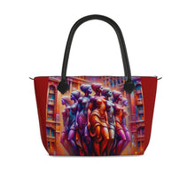 Load image into Gallery viewer, R&amp;RH Colorful Peace Zip Top Handbag
