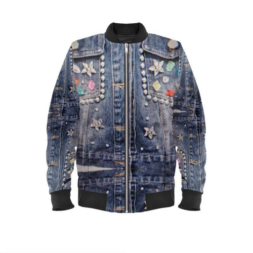 R_RH Jean Look Ladies Bomber Jacket - Rich and Rich Homeopportunities 