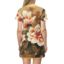 Load image into Gallery viewer, R&amp;RH Floral T-Shirt Dress - Boho Chic Summer Style
