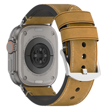 Load image into Gallery viewer, Premium Vintage Leather Band for Apple Watch ,  Handcrafted Distressed Finish
