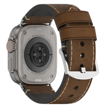 Load image into Gallery viewer, Premium Vintage Leather Band for Apple Watch ,  Handcrafted Distressed Finish
