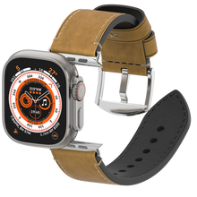 Load image into Gallery viewer, Premium Vintage Leather Band for Apple Watch ,  Handcrafted Distressed Finish
