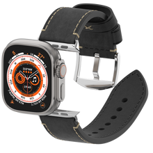 Load image into Gallery viewer, Premium Vintage Leather Band for Apple Watch ,  Handcrafted Distressed Finish
