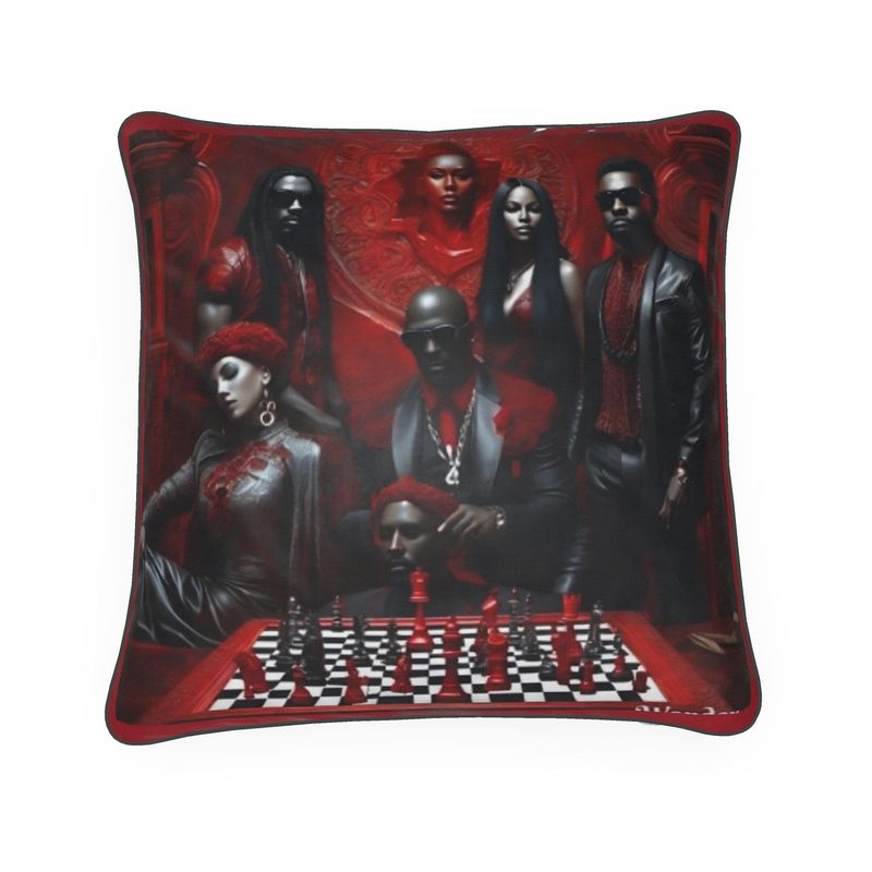 R&RH LuiiLoviie and Friends Chess Game Red Cushions