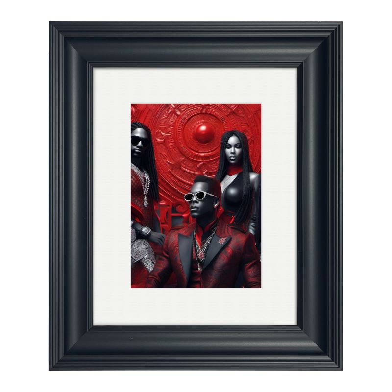 R&RH Friends Framed Red Art Prints