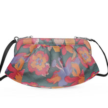 Load image into Gallery viewer, R&amp;RH Flowery Abstract Pleated Soft Frame Bag

