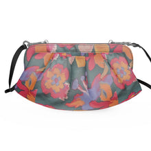 Load image into Gallery viewer, R&amp;RH Flowery Abstract Pleated Soft Frame Bag
